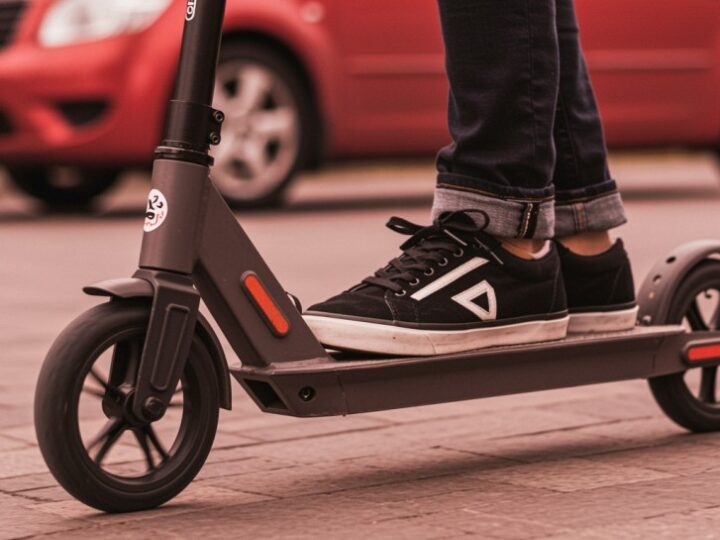 Nastolatek na hulajnodze uderzył w samochód w Piszu