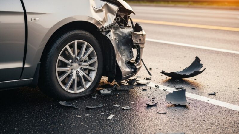 Trudny weekend na drogach powiatu piskiego: cztery zdarzenia mimo opadów śniegu