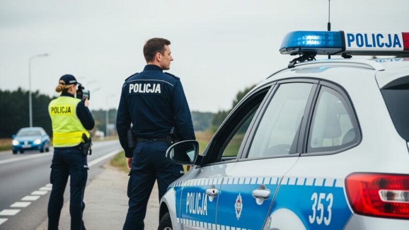 Bezpieczne Święta Wielkanocne na drogach Pisza: Policja zarejestrowała 11 zdarzeń