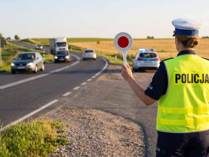 Pijany kierowca ciężarówki z zakazem prowadzenia trafił w ręce policji