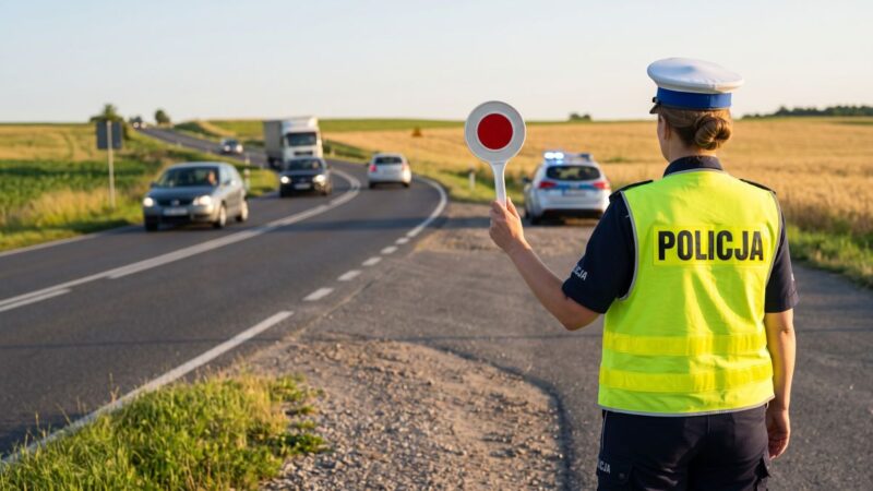 Pijany kierowca ciężarówki z zakazem prowadzenia trafił w ręce policji